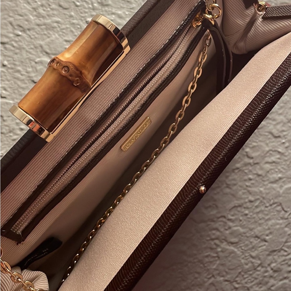Ann Taylor Brown clutch